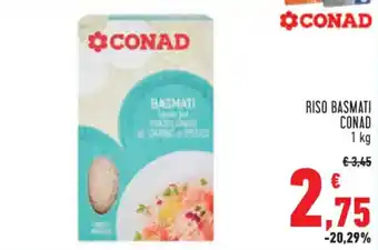 Conad Superstore RISO BASMATI CONAD 1 kg offerta