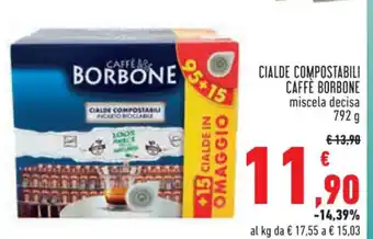 CIALDE COMPOSTABILI CAFFE BORBONE miscela decisa 792 g