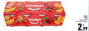 Conad Superstore YOGURT YOMO gusti assortiti conf. 125 g x 8 pezzi offerta