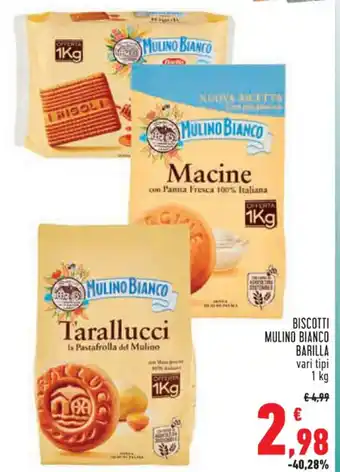 Conad Superstore BISCOTTI MULINO BIANCO BARILLA vari tipi 1 kg offerta