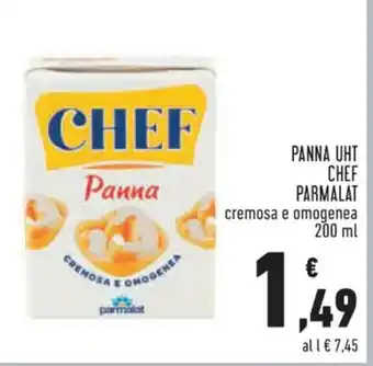 Conad Superstore PANNA UHT CHEF PARMALAT cremosa e omogenea 200 ml offerta