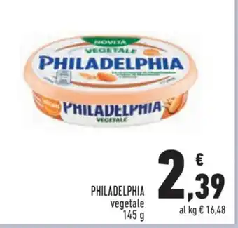 Conad Superstore PHILADELPHIA vegetale 145 g offerta