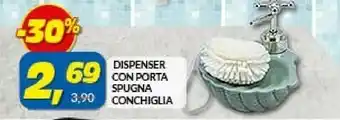 Risparmio Casa Dispenser Con Porta Spugna Conchiglia offerta