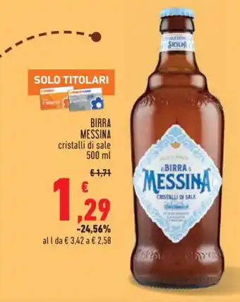 BIRRA MESSINA cristalli di sale 500 ml