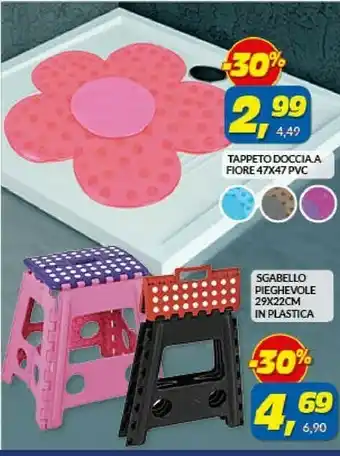 Tappeto Doccia A Fiore 47x47 Pvc