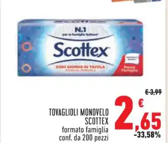 Conad Superstore TOVAGLIOLI MONOVELO SCOTTEX offerta