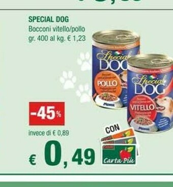 Crai Monge Special Dog Bocconi Vitello / Pollo offerta
