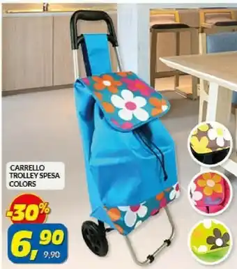 Risparmio Casa Carrello Trolley Spesa Colors offerta