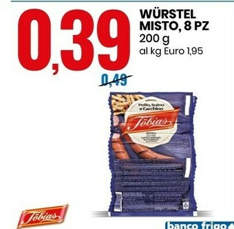 Eurospin Tobias Wurstel Misto offerta