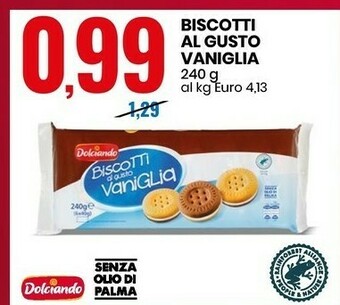 Eurospin Dolciando Biscotti Al Gusto Vaniglia offerta