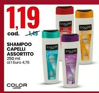 Eurospin Color Look Shampoo Capelli Assortito offerta