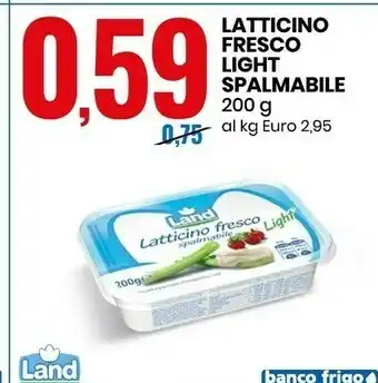 Eurospin Land Latticino Fresco Light 200 G(ml) offerta