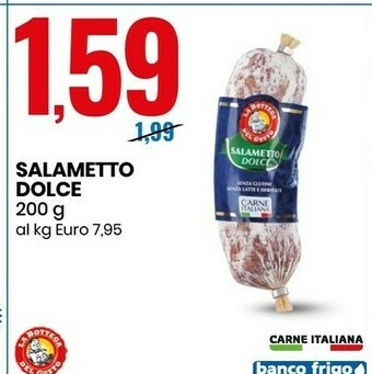 Eurospin La Bottega Del Gusto Salametto Dolce offerta