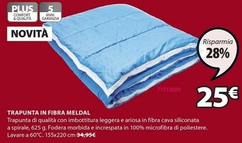 JYSK Trapunta In Fibra Meldal offerta