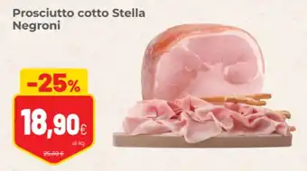 Coop famiglia cooperativa Prosciutto cotto Stella Negroni offerta