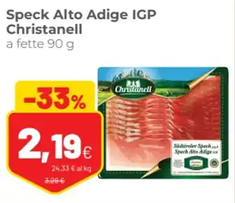 Speck Alto Adige IGP Christanell a fette 90 g