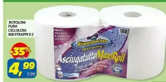 RisparmioCasa Rotoloni Pura Cellulosa