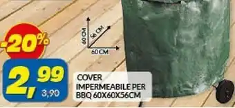 Risparmio Casa Cover Impermeabile Per Bbq 60x60x56cm offerta