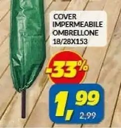 Risparmio Casa Cover Impermeabile Ombrellone 18/28x153 offerta