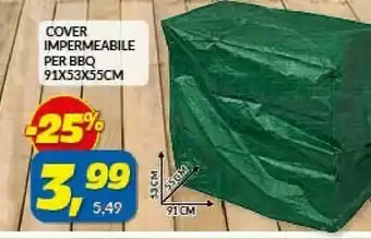 Risparmio Casa Cover Impermeabile Per Bbq 91x53x5scm offerta