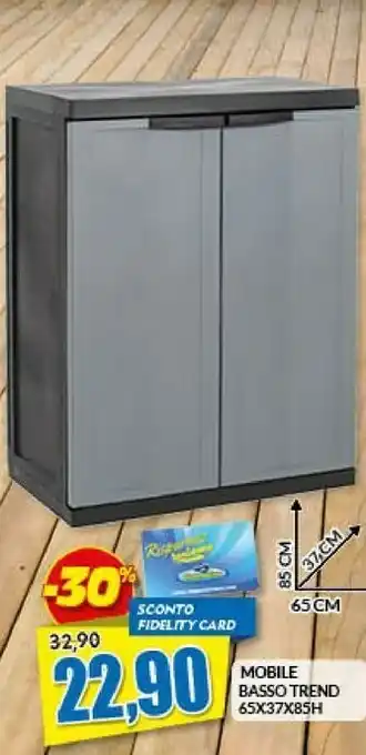 Risparmio Casa Mobile Basso Trend 65x37x85h offerta