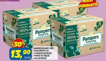 Risparmio Casa Pampers [ampers Baby Dry Quadripacco offerta