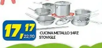 Risparmio Casa Cucina Metallo 14pz Stovigle offerta