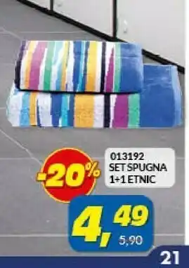 Risparmio Casa RisparmioCasa 013192 Set Spugna 1+1 Etnic offerta