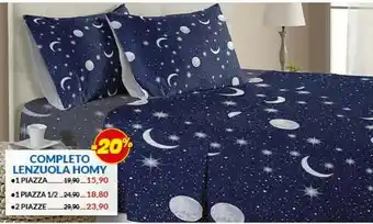 Risparmio Casa RisparmioCasa Completo Lenzuola Homy offerta
