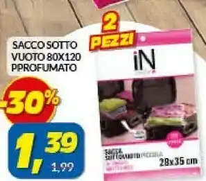 Risparmio Casa RisparmioCasa Sacco Sotto Vuoto 80x120 Profumato offerta