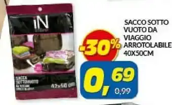 Risparmio Casa RisparmioCasa Sacco Sotto Vuoto Da Viaggio Arrotolabile offerta