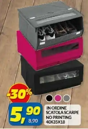Risparmio Casa RisparmioCasa In Ordine Scatola Scarpe No Printing 40x35x18 offerta