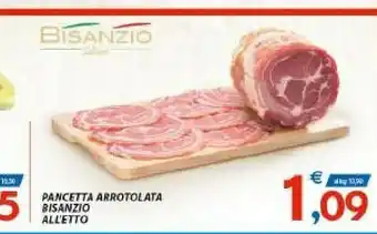 Vivo Supermercati Bisanzio Pancetta Arrotolata Bisanzio offerta