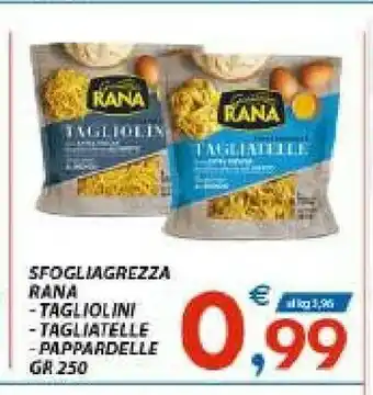 Vivo Supermercati Rana Tagliatelle 250 G(ml) offerta