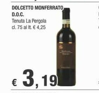 Tenuta La Pergola Dolcetto Monferrato D.O.C