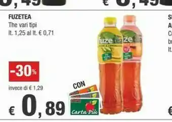 Crai Fuze Tea - Limone Con Una Nota Di Lemongrass 1250 G(ml) offerta