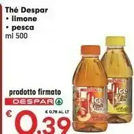 Despar Despar - Ice Tea Pesca 500 G(ml) offerta