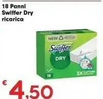 Despar Swiffer 18 Panni Dry Ricarica offerta