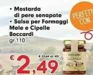 Despar Boccardi Mostarda Di Pere Senapate/ Salsa Per Formaggi Mele E Cipolle 110 Gr offerta