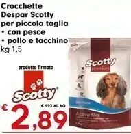 Despar Crocchette Scotty Per Piccola Taglia Con Pesce offerta