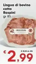 Despar Raspini Lingua Di Bovino Cotta offerta