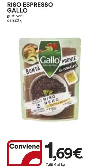 Ipercoop RISO ESPRESSO GALLO gusti vari, da 220 g offerta