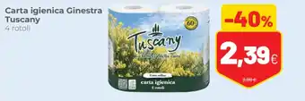 Carta igienica Ginestra Tuscany 4 rotoli