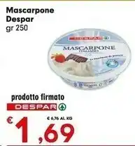 Despar Despar - Mascarpone 250 G(ml) offerta