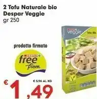 Despar Despar Veggie 2 Tofu Naturale Bio offerta
