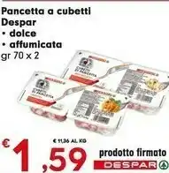 Despar Pancetta offerta