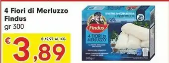 Despar Findus 4 Fiori Di Merluzzo 300 G(ml) offerta