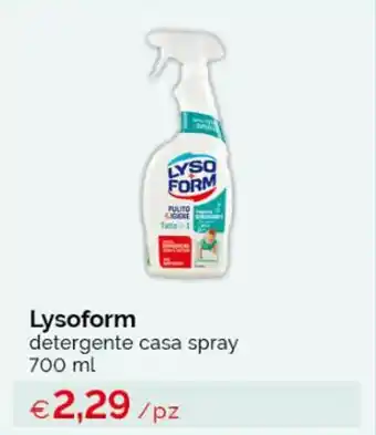 Acqua & Sapone Lysoform detergente casa spray 700 ml offerta