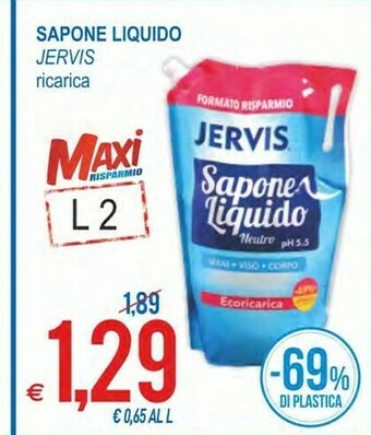 MD Discount Jervis Sapone Liquido offerta