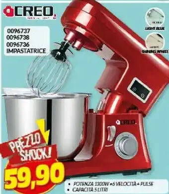 Risparmio Casa Ocreo 0096737 0096738 0096736 Impastatrice offerta